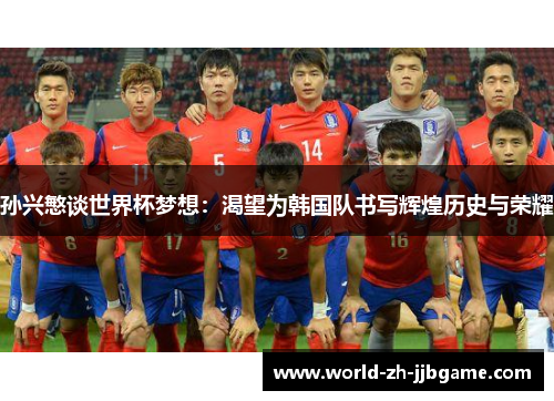 孙兴慜谈世界杯梦想：渴望为韩国队书写辉煌历史与荣耀